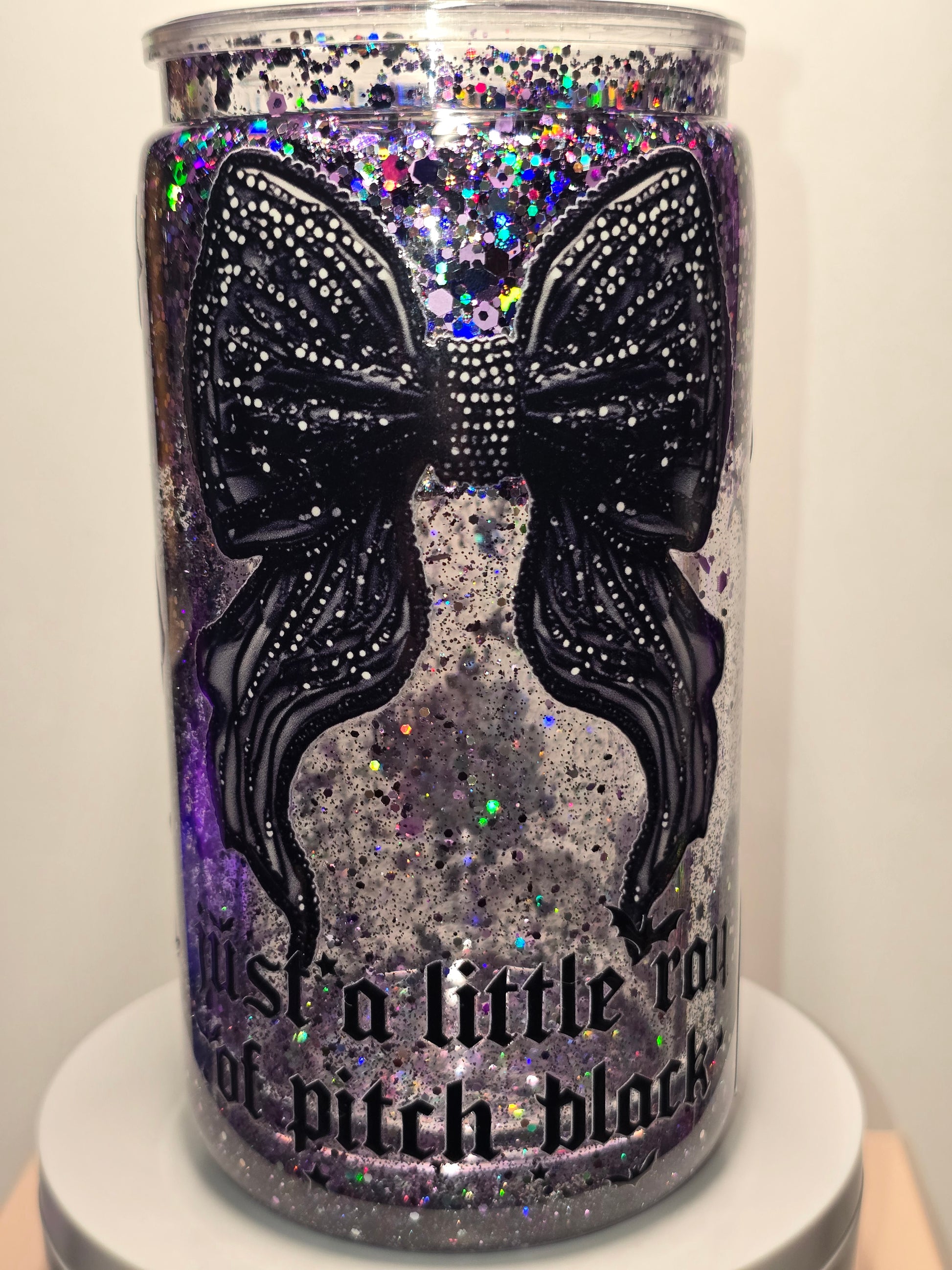 16oz. Acrylic Snowglobe Tumbler - Glitter Fast Flow
