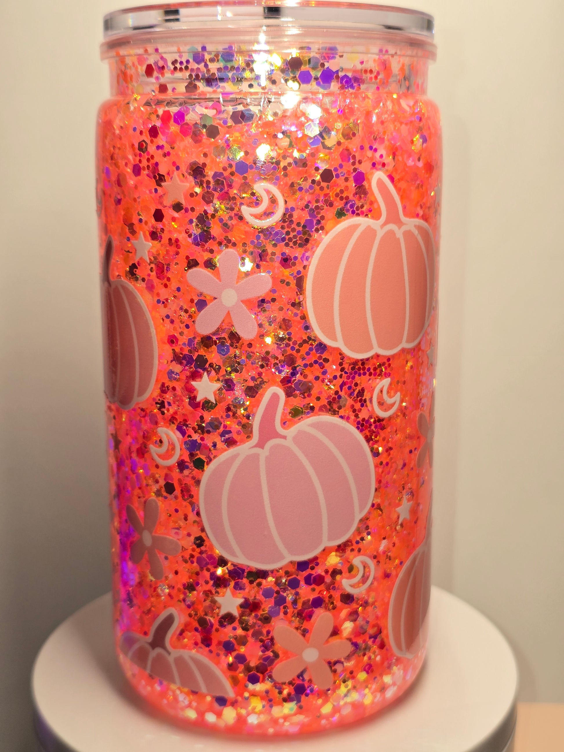 Pastel Pink & Orange Pumpkins