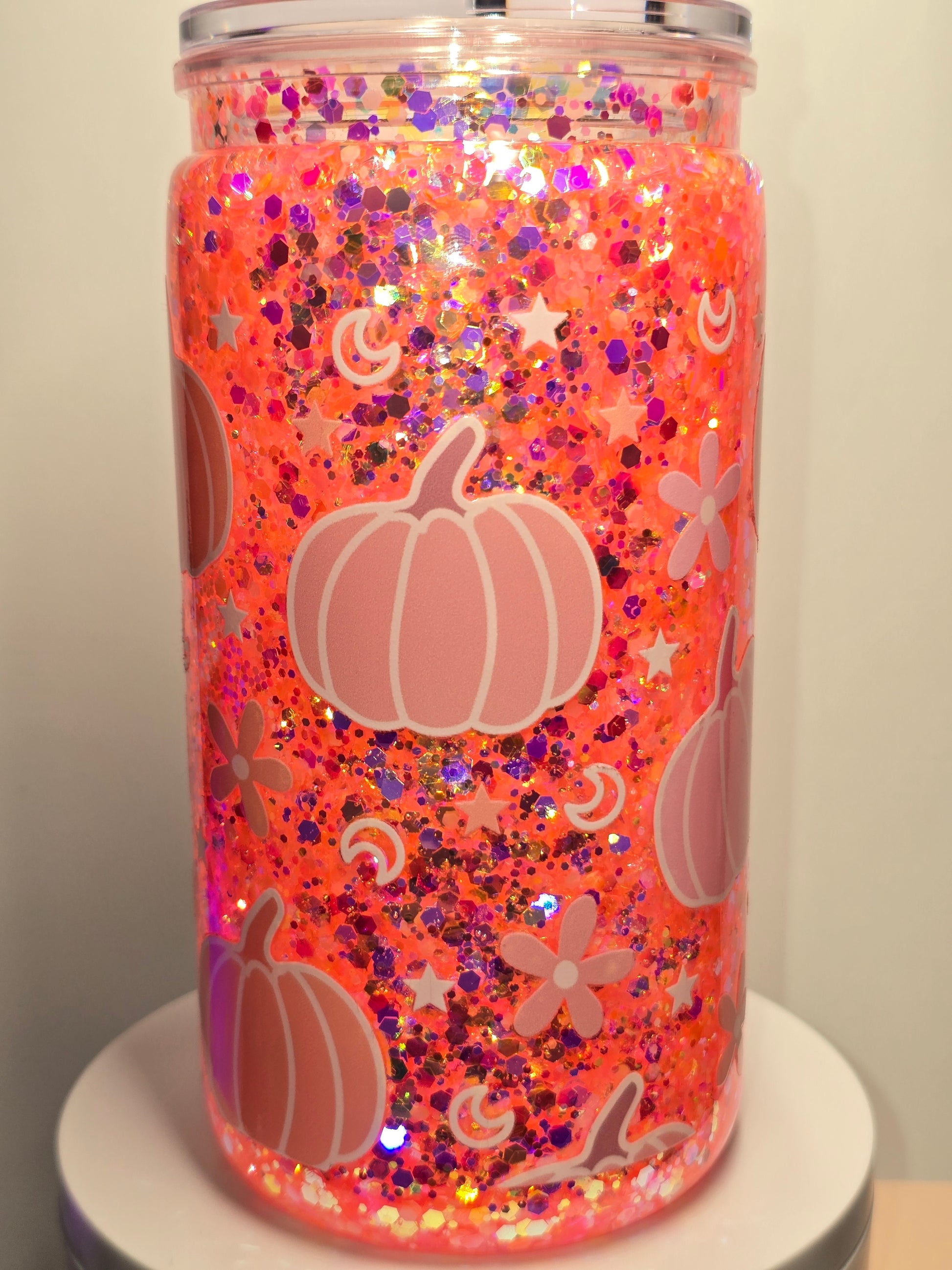 Pastel Pink & Orange Pumpkins