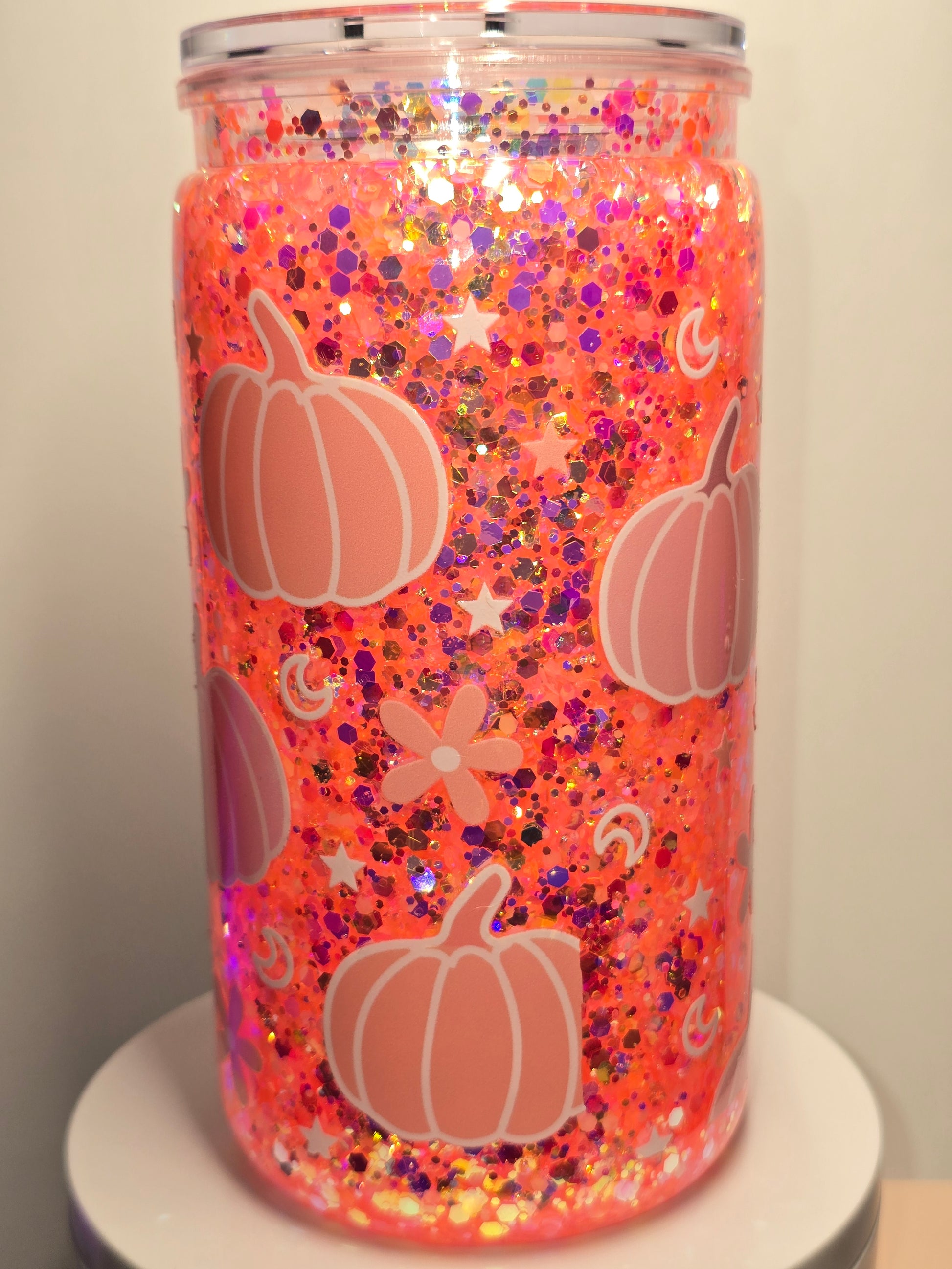 Pastel Pink & Orange Pumpkins