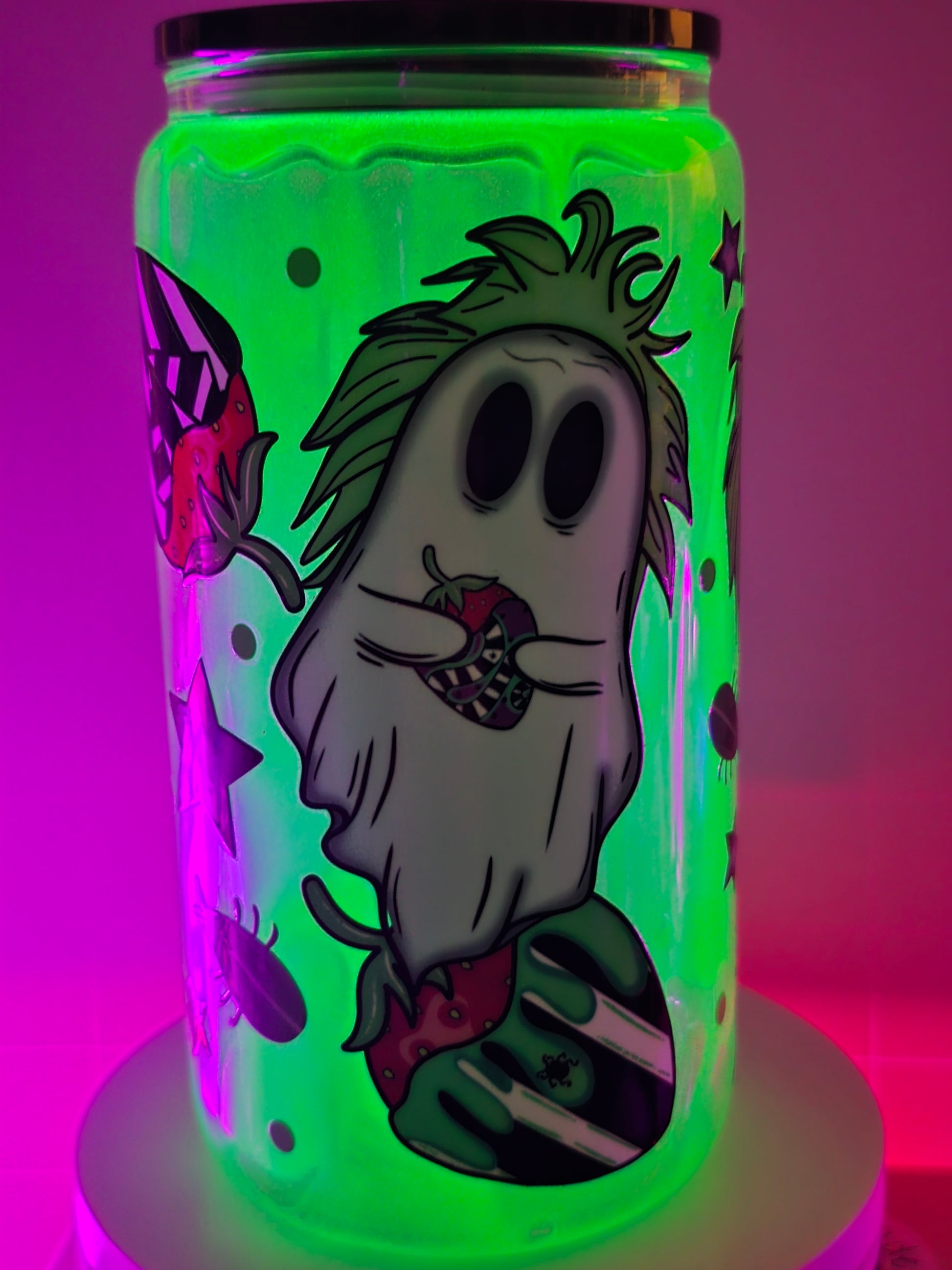 Ghost as Beej with Strawberries