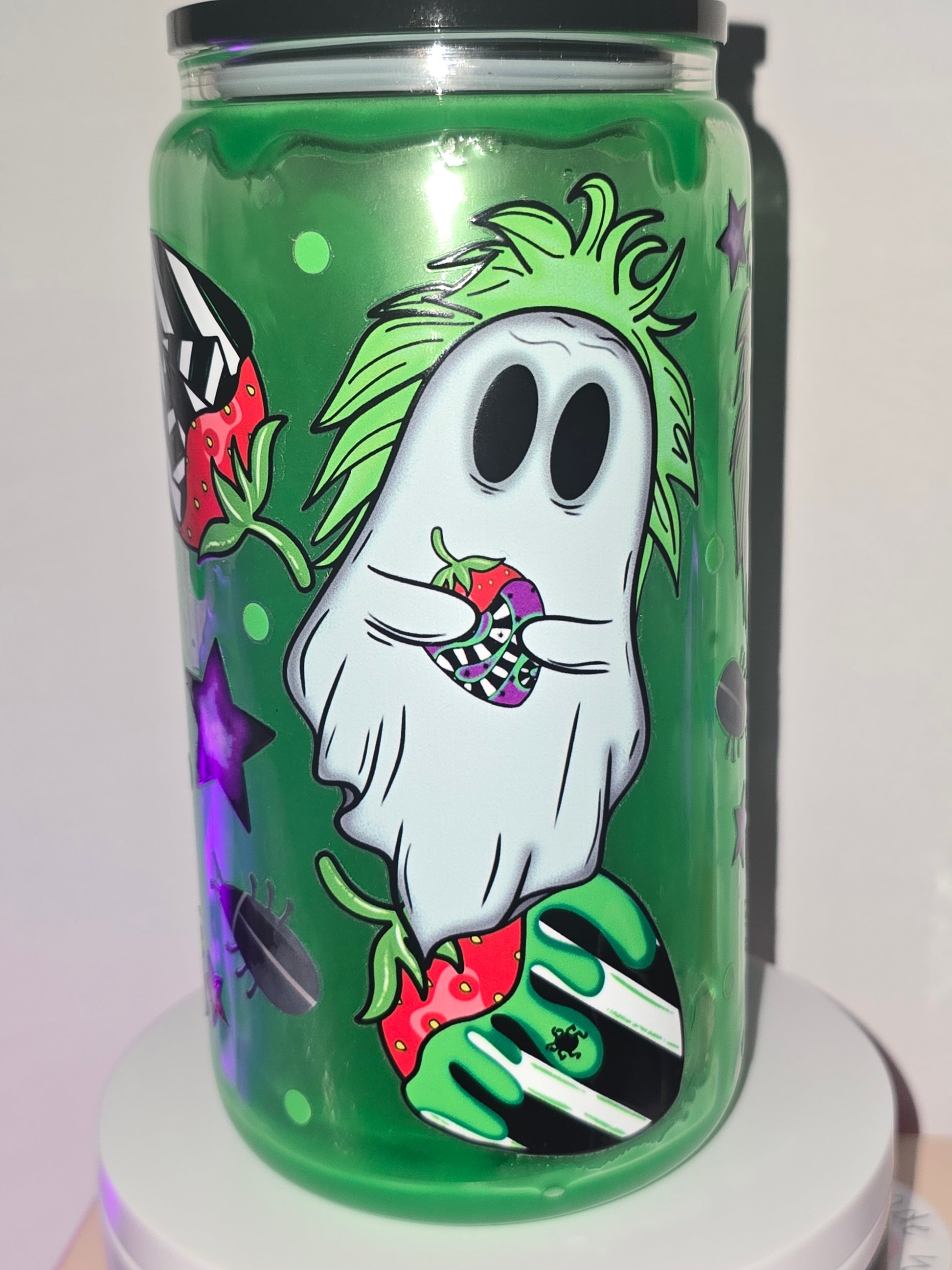 Ghost as Beej with Strawberries