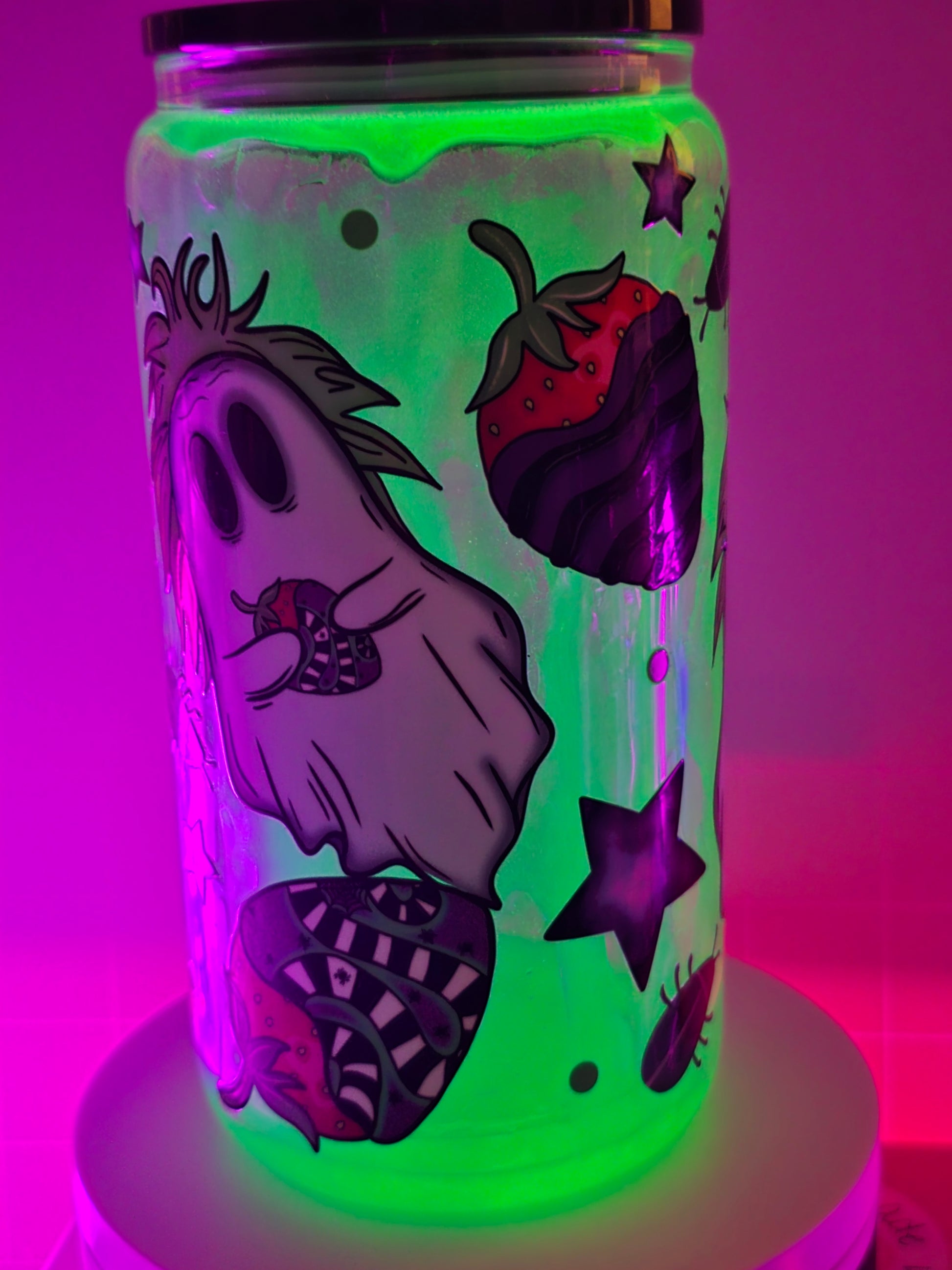 Ghost as Beej with Strawberries