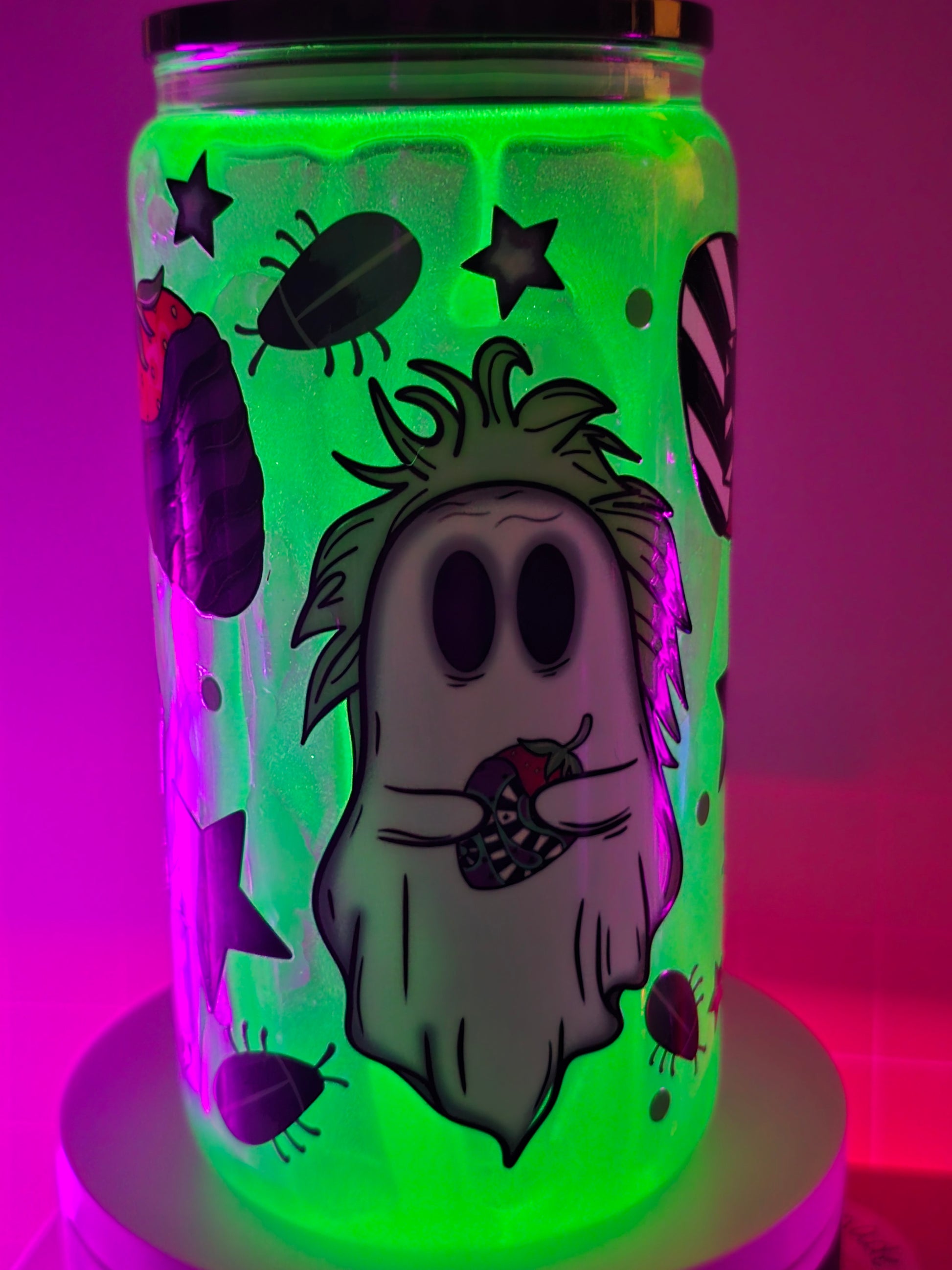 Ghost as Beej with Strawberries