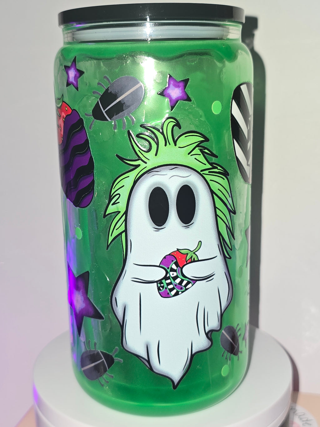 Ghost as Beej with Strawberries