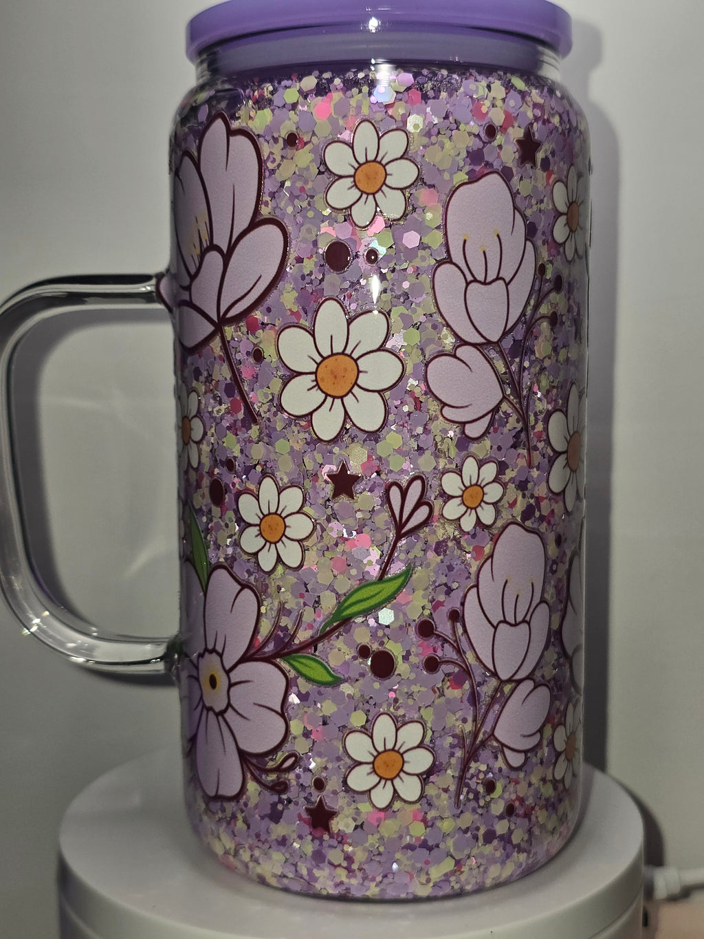 Purple Flowers & Daisies