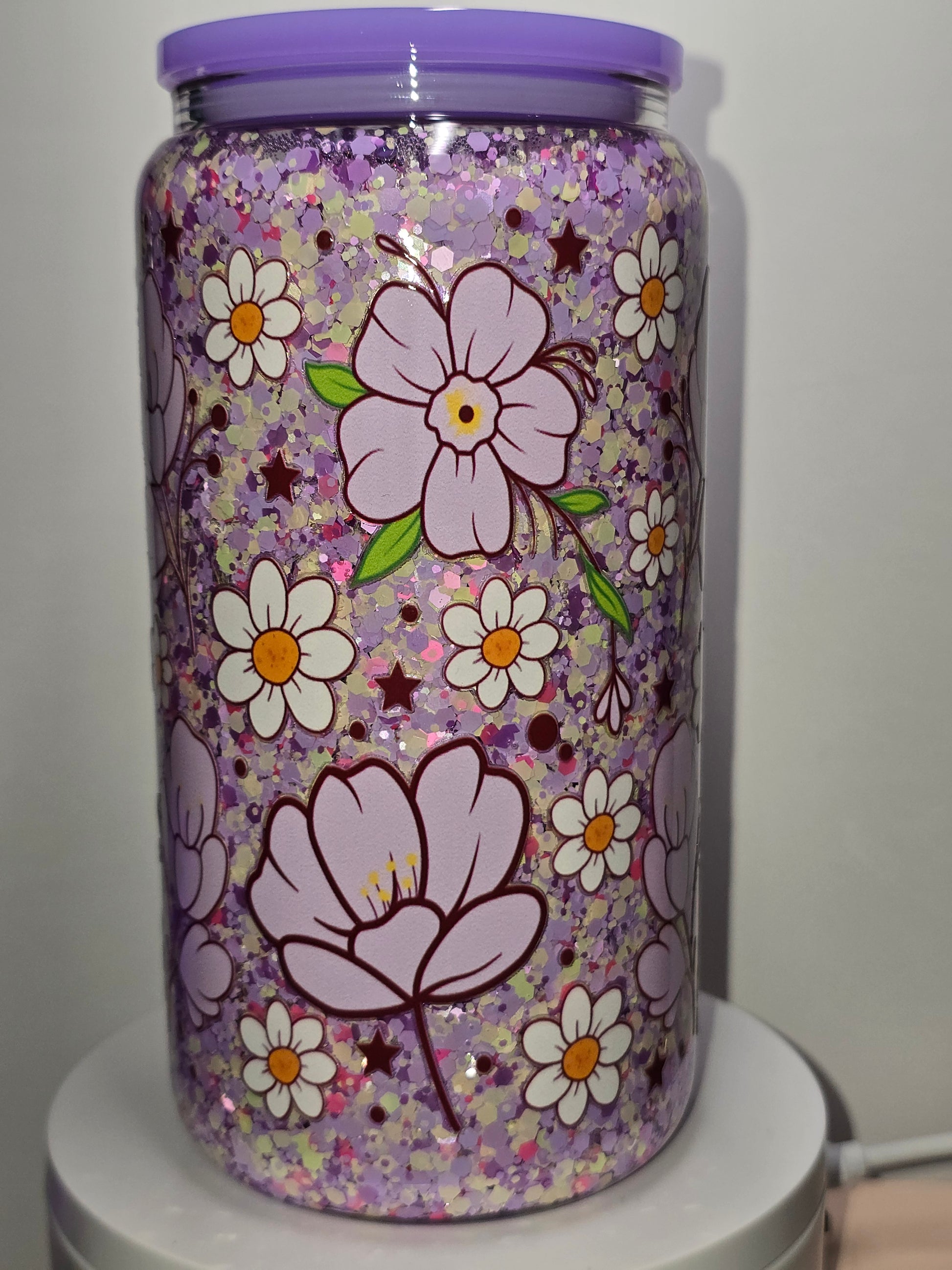 Purple Flowers & Daisies