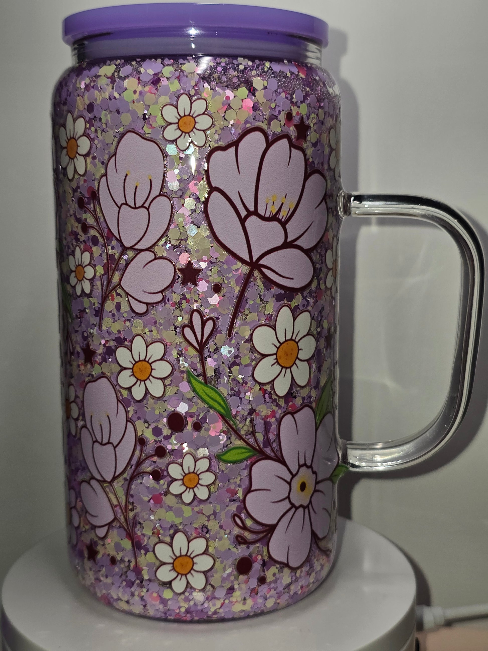 Purple Flowers & Daisies