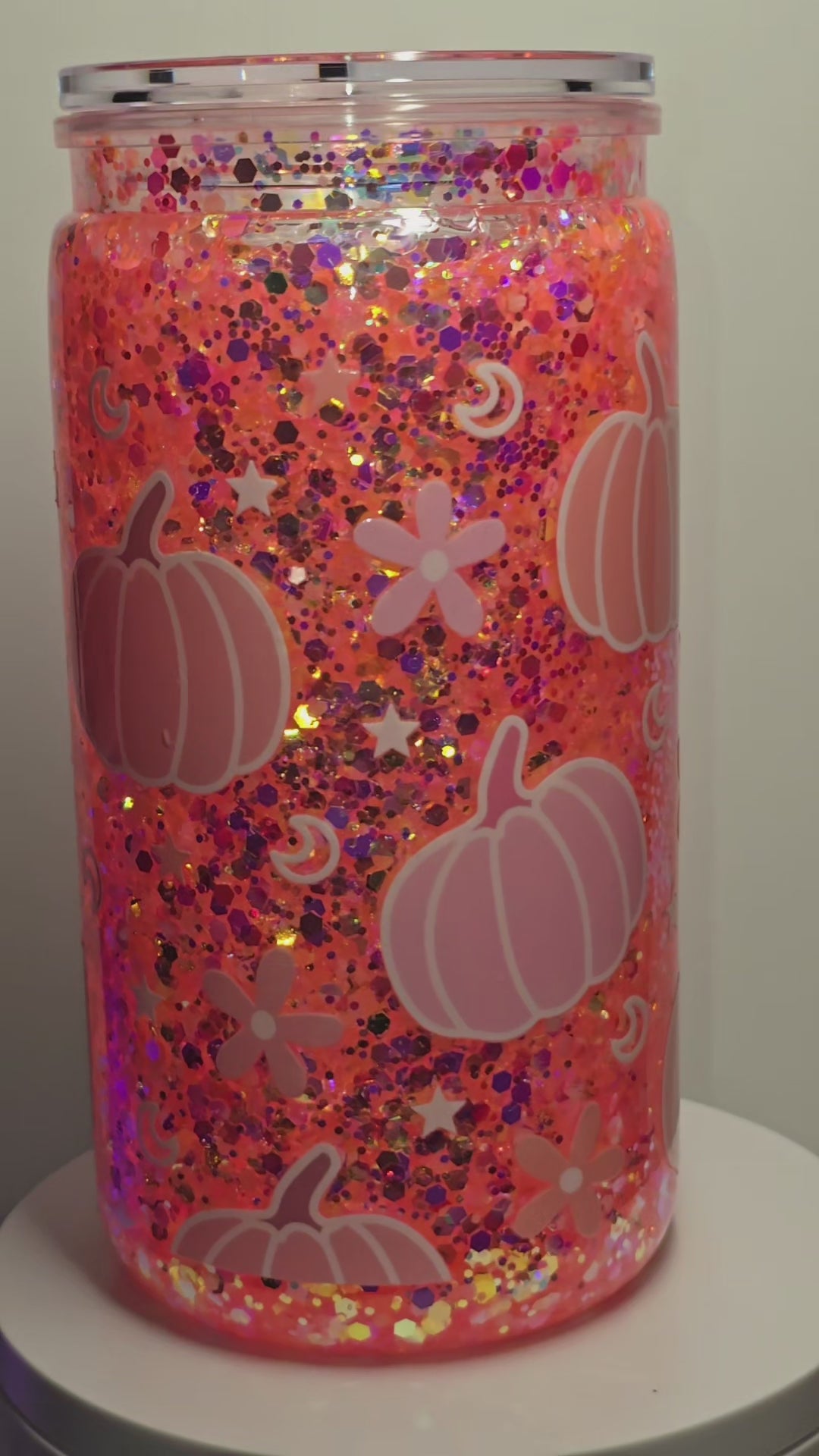 Pastel Pink & Orange Pumpkins